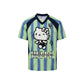 Hellokitty Striped Soccer Jersey Short Sleeve Summer Shirts