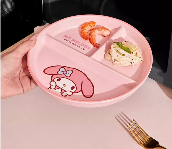 Sanrio Divided Dinner Plate 8 Inch