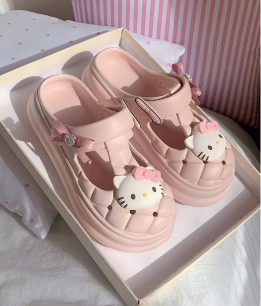 Hello Kitty Clogs Slip on Water Shoes Casual Sandals