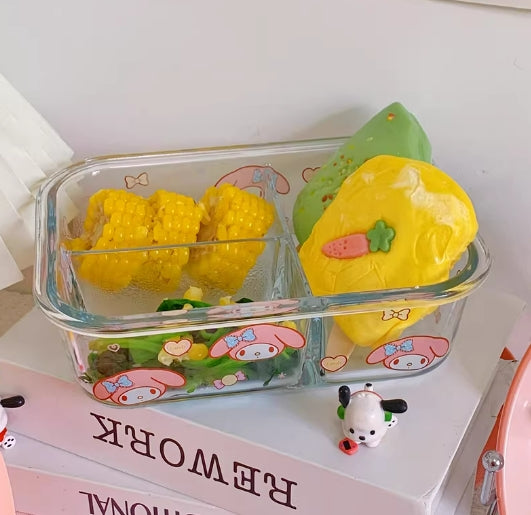 Sanrio Glass Bento Lunch Box