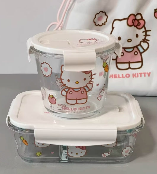 Sanrio Glass Bento Lunch Box