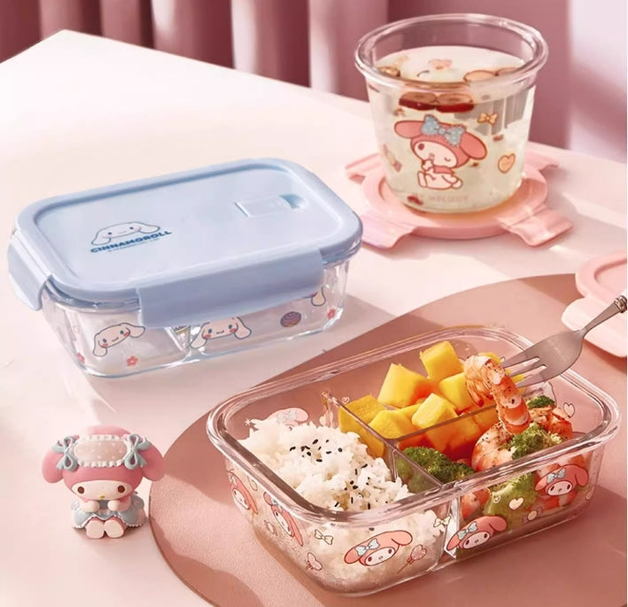 Sanrio Glass Bento Lunch Box