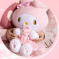 My melody and Kuromi Holding doll plush toy