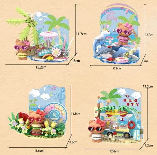 Hello Kitty  Hawaii Seaside Holiday Series Building Blocks