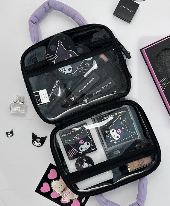 Kuromi and Hello Kitty make up bag