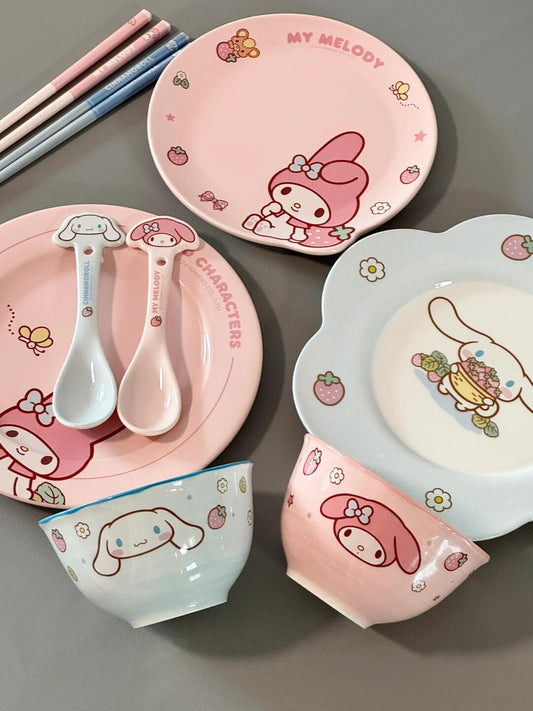 Sanrio Strawberry design tableware set