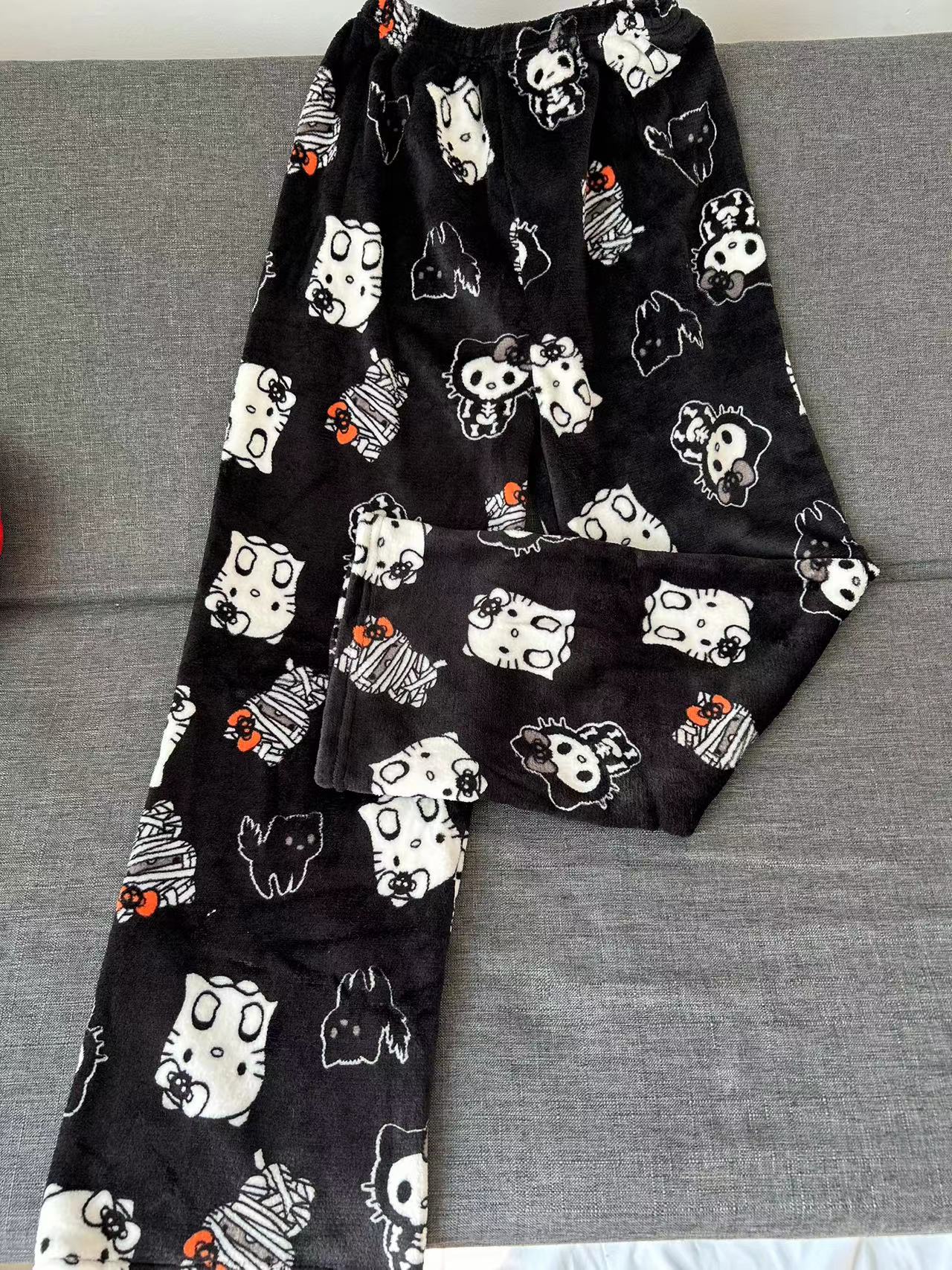 Hellokitty Halloween Fuzzy Pants