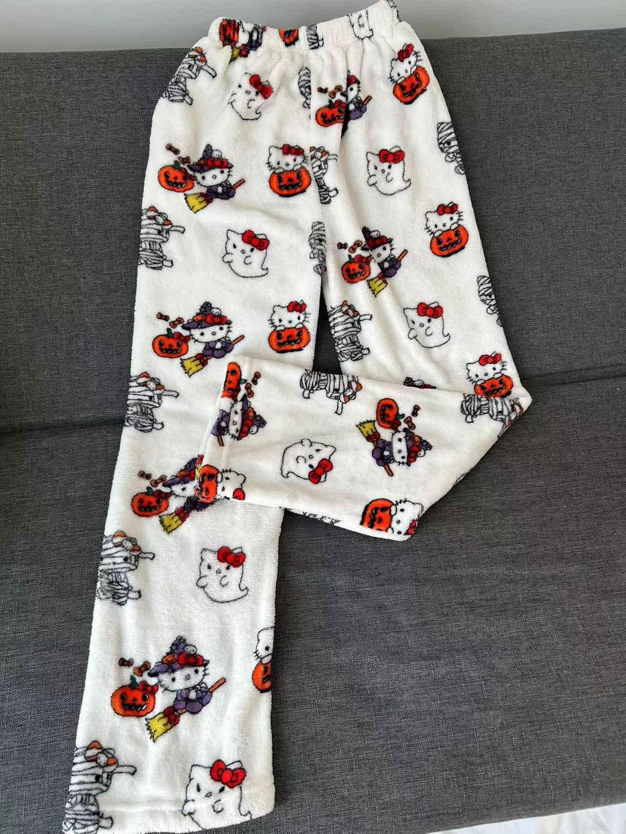 Hellokitty Halloween Fuzzy Pants