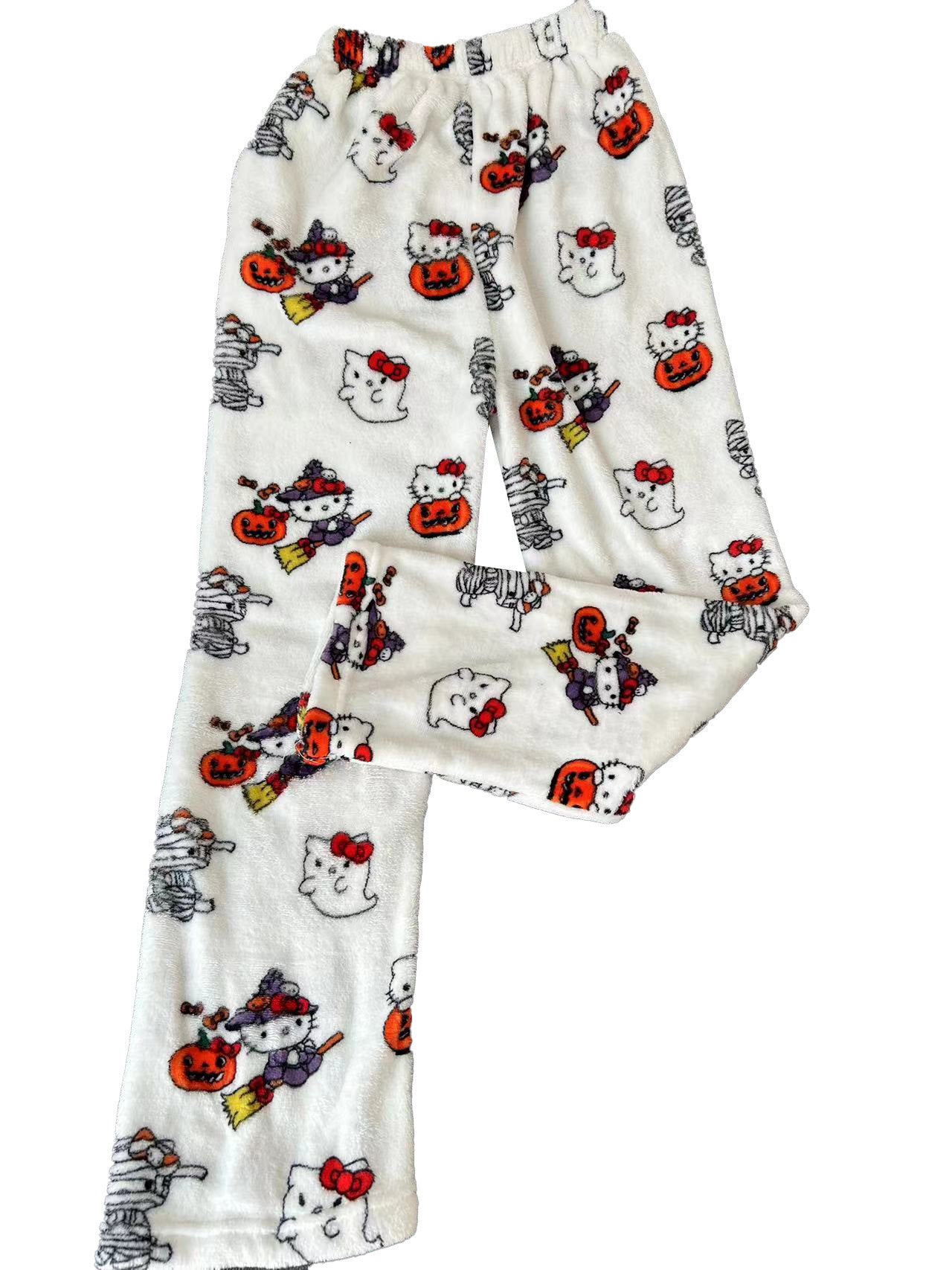 Hellokitty Halloween Fuzzy Pants
