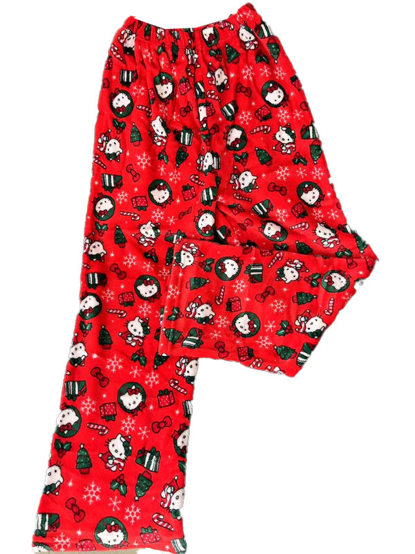 Hello Kitty christmas Fuzzy Pants