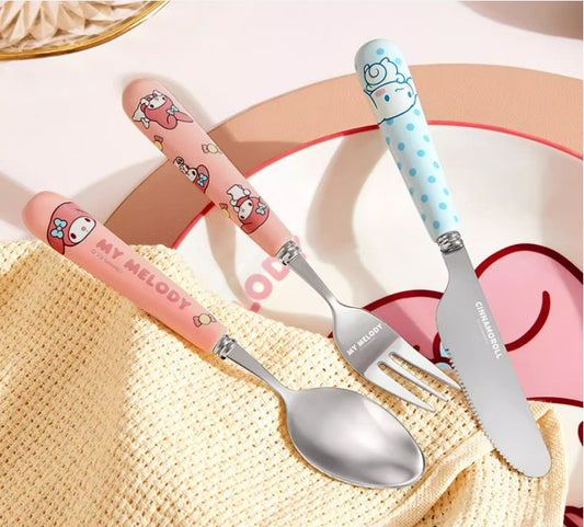 Sanrio Utensil Set Ceramic stainless steel cutlery set