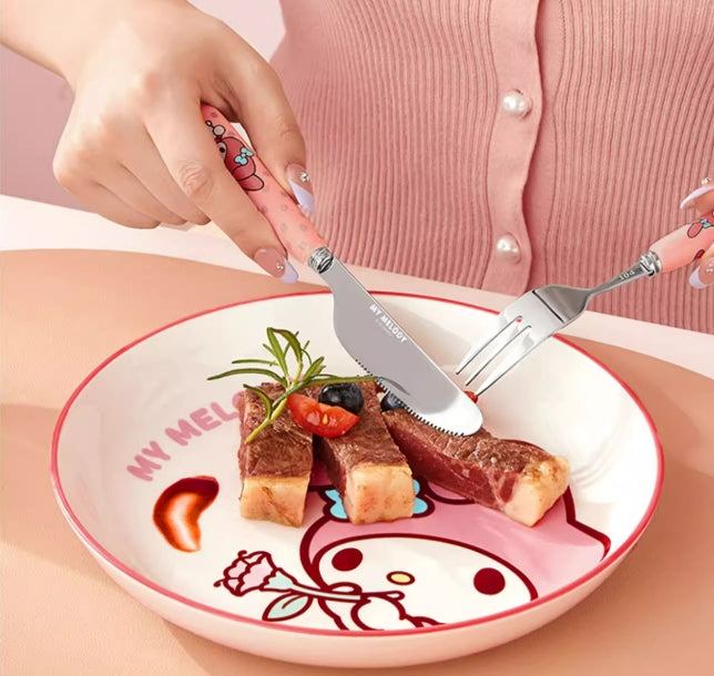 Sanrio Utensil Set Ceramic stainless steel cutlery set