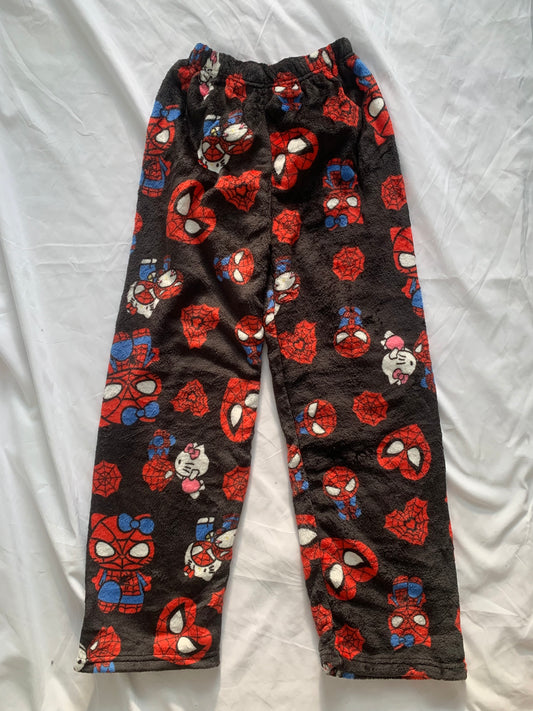 Hello Kitty  Fuzzy  Spiderman Pajama Pants