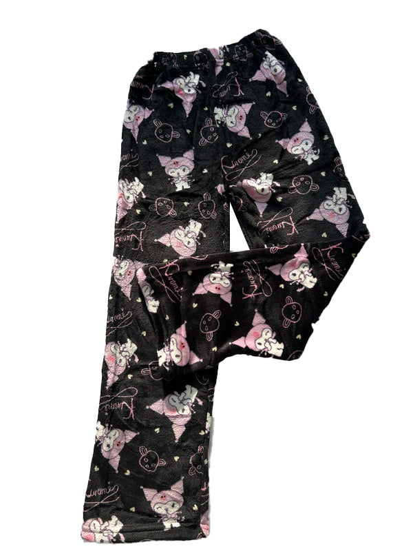 Kuromi Fuzzy Pajama Pants
