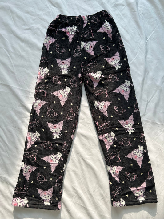 Kuromi Fuzzy Pajama Pants