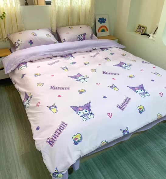 Kuromi Cotton Bedding Sheet