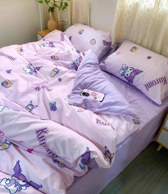 Kuromi Cotton Bedding Sheet