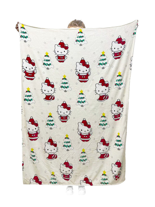 Hello Kitty Christmas Plush blanket