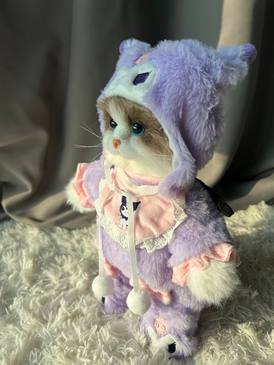 Cute Ragdoll Cat Plush Realistic Cat Plush Toy 13.3inch