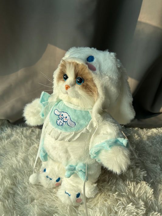 Cute Ragdoll Cat Plush Realistic Cat Plush Toy 13.3inch