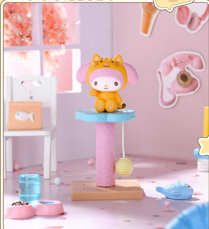 Sanrio Cat House Climbing Frame Blind Gashapon  Toy