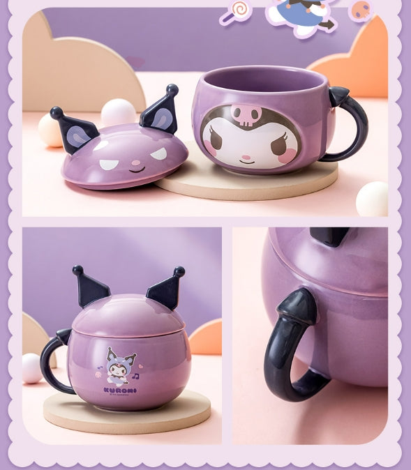 Sanrio Ceramic cup with lid 450ml