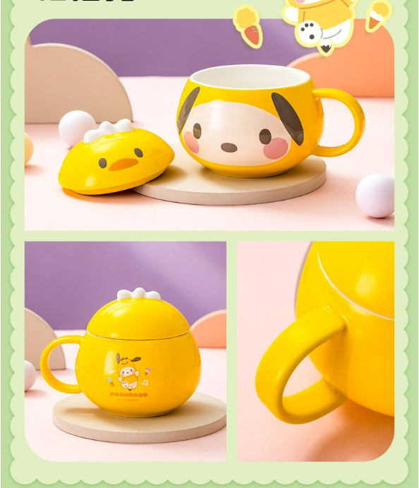 Sanrio Ceramic cup with lid 450ml