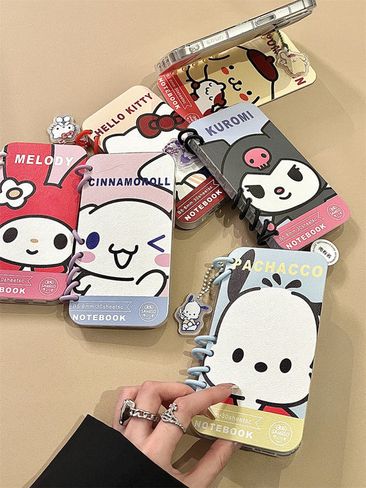 Sanrio Flip phone case Book folding iphone case