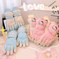 Hello Kitty Winter Snow Gloves Waterproof Ski Gloves Warm Windproof Gloves