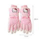 Hello Kitty Winter Snow Gloves Waterproof Ski Gloves Warm Windproof Gloves