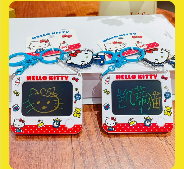 Hello Kitty Keychain Small drawing board keychain Small TV keychain