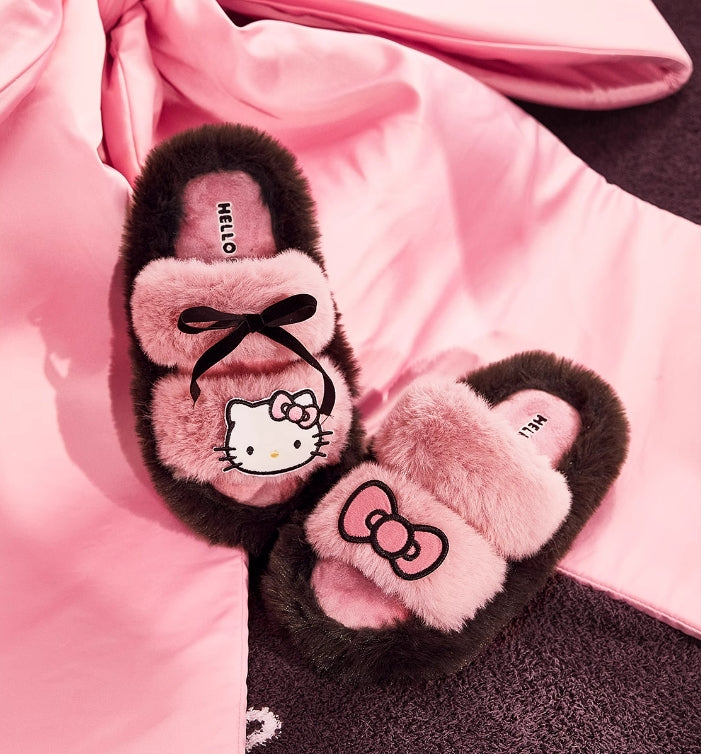 Sanrio Plush Fluffy Slippers Girls home slippers