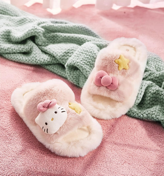 Sanrio Plush Slippers home slippers  Cute Slippers