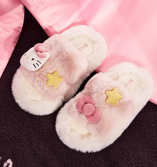 Sanrio Plush Slippers home slippers  Cute Slippers