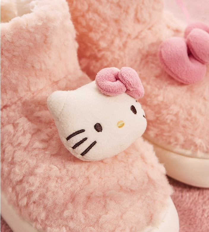 Hello Kitty Boots Shoes Winter Slippers House Slippers Cute Slippers