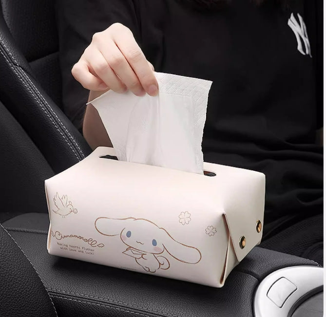 Sanrio My Melody Cinnamoroll Car Tissue Box