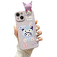 Kuromi and My melody phone case Cute bunny iphone case