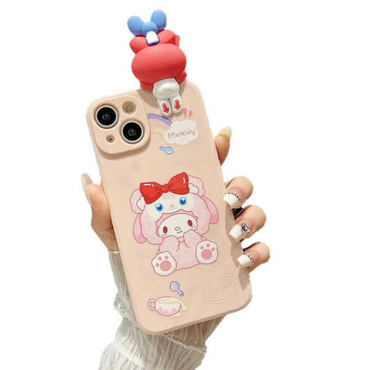 Kuromi and My melody phone case Cute bunny iphone case