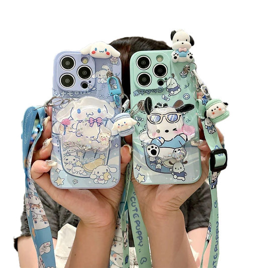 Pochacco and Cinnamoroll phone case