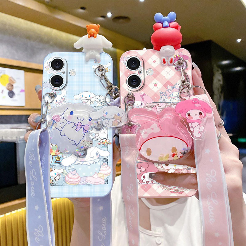 My melody and Cinnamoroll phone case