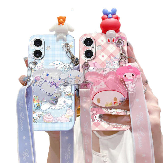 My melody and Cinnamoroll phone case