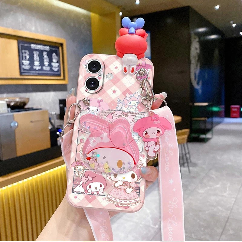 My melody and Cinnamoroll phone case