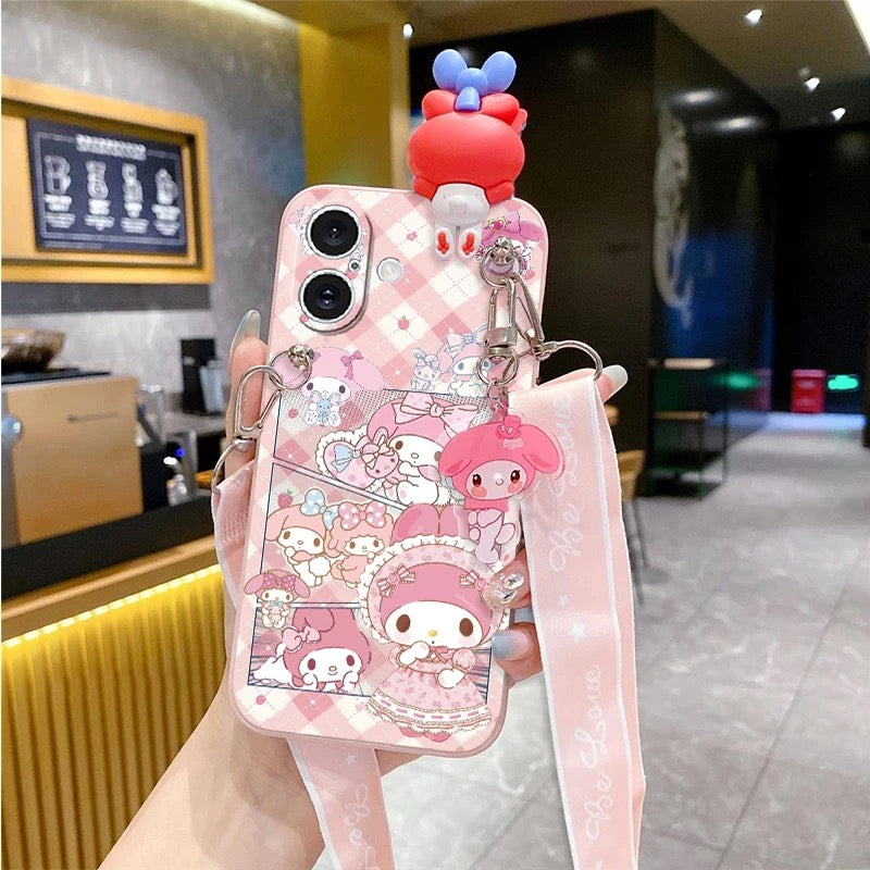 My melody and Cinnamoroll phone case