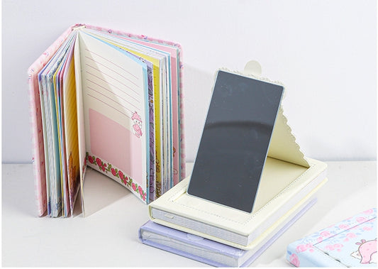 Mikko Note book Color page magnetic buckle A6 with Mirror