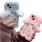 My melody Cinnamoroll Furry iPhone Case