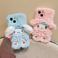 My melody Cinnamoroll Furry iPhone Case