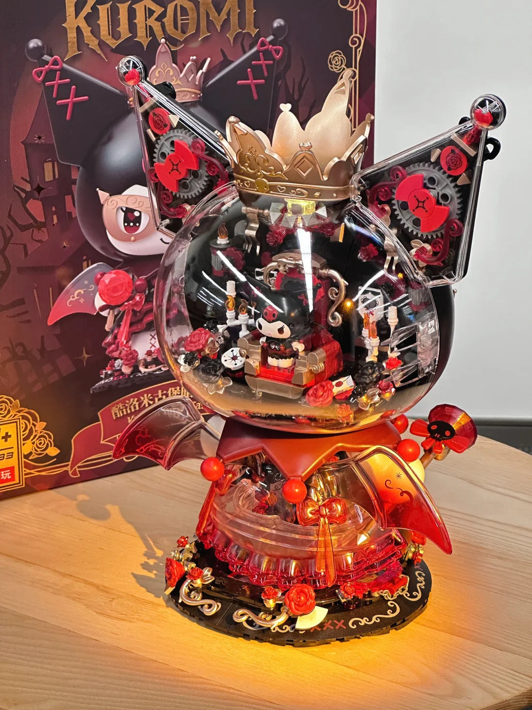 Kuromi Dark Castle Night Building Blocks Figure 450+Pcs – Joykawaii