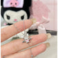 Kuromi and Hello Kitty Love Angel Necklace with Gift Box