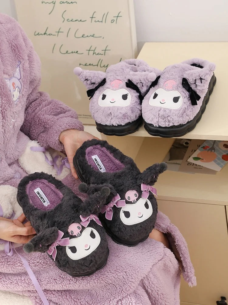 Kuromi Plush Slippers House Slippers