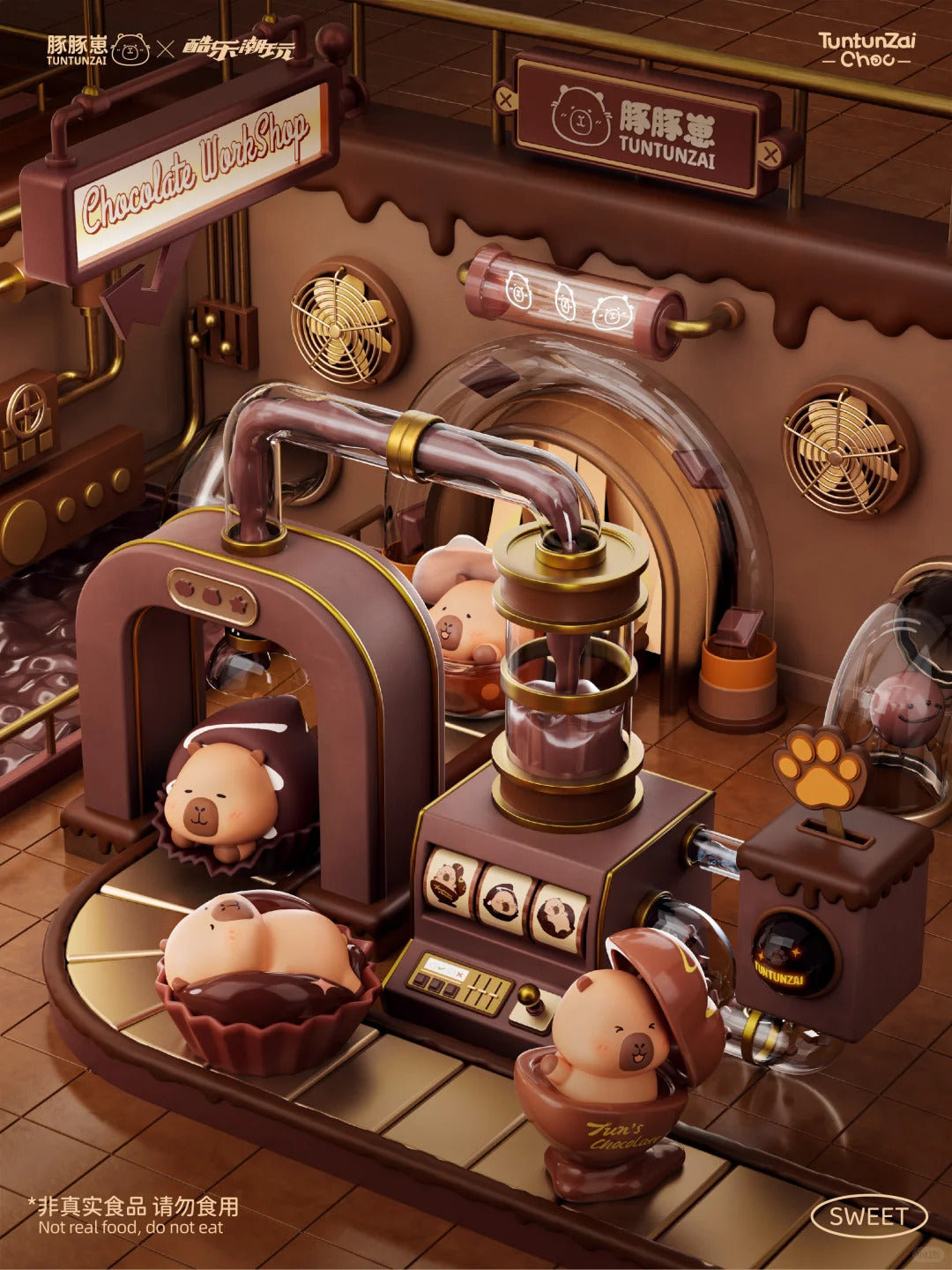 Capybara Tuntunzai Chocolate Series Blind Box  Mini Figures